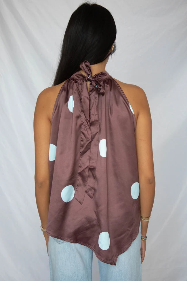 split second halter neck blouse