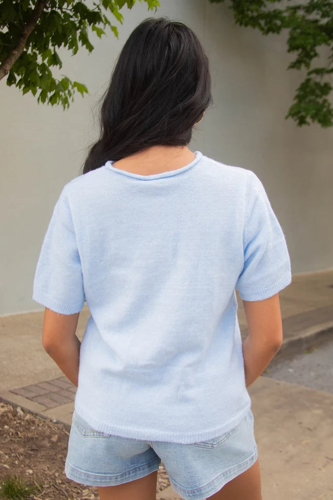all my love cardigan - baby blue