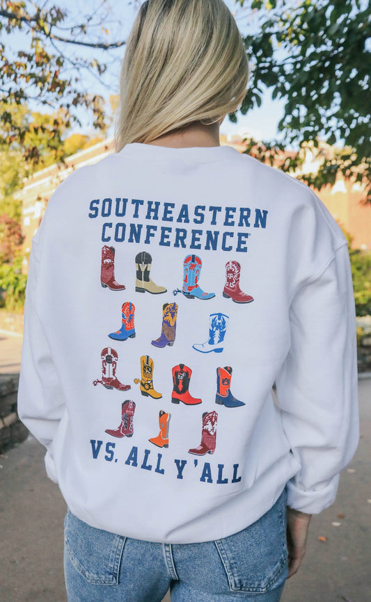 charlie southern: sec boot sweatshirt