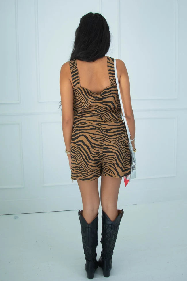 pretty intentions tiger print two piece set