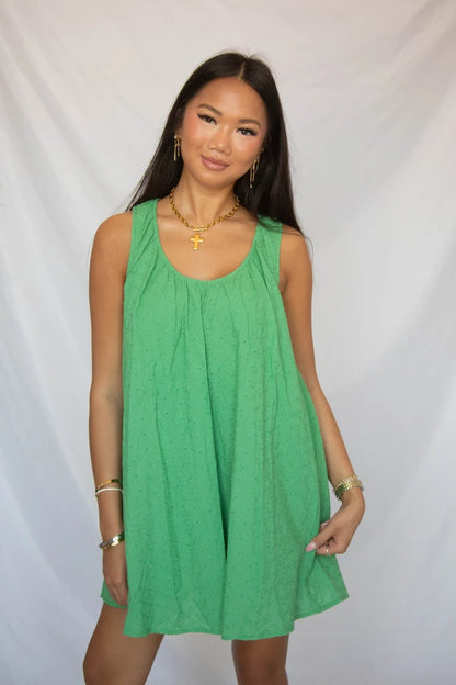 call it a day eyelet mini dress