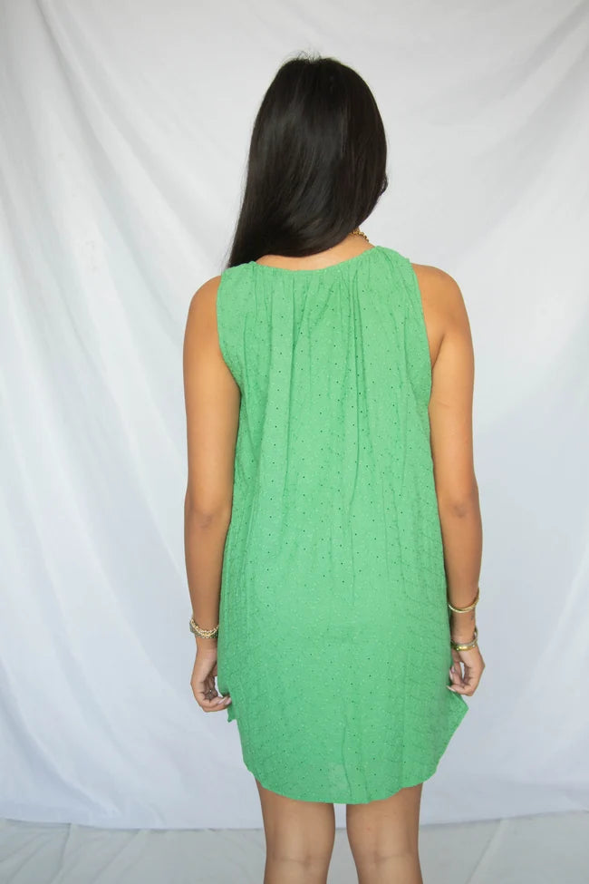call it a day eyelet mini dress