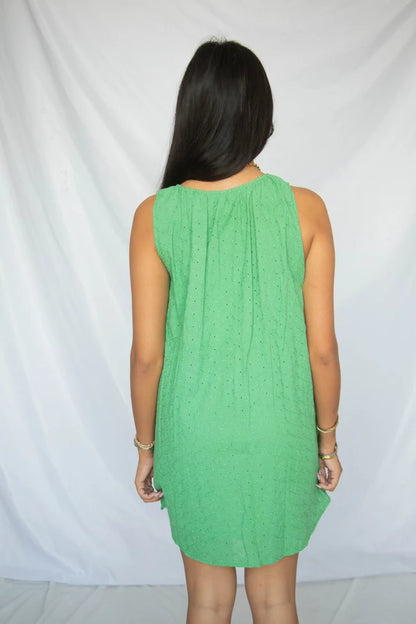 call it a day eyelet mini dress