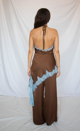 a night to remember satin jumpsuit