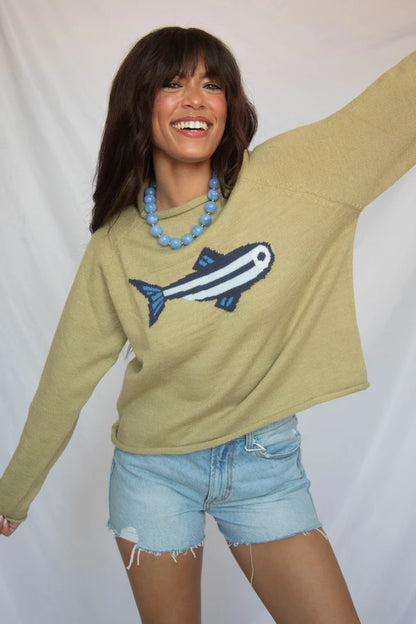 going coastal sardine knit sweater