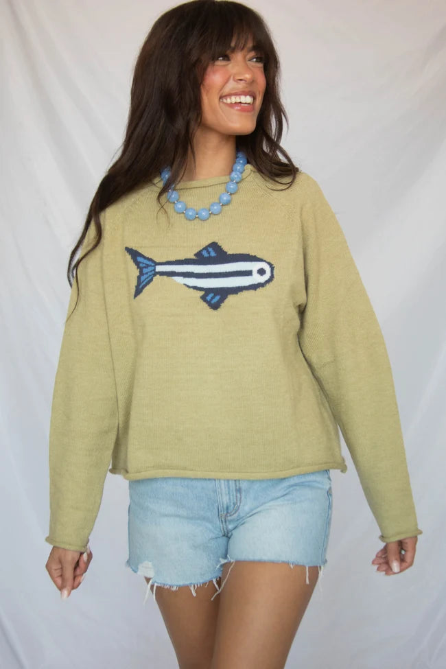 going coastal sardine knit sweater