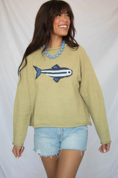 going coastal sardine knit sweater