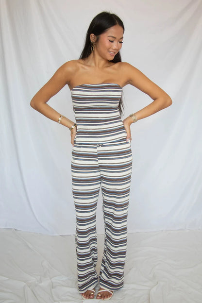 polaroid picture striped knit set
