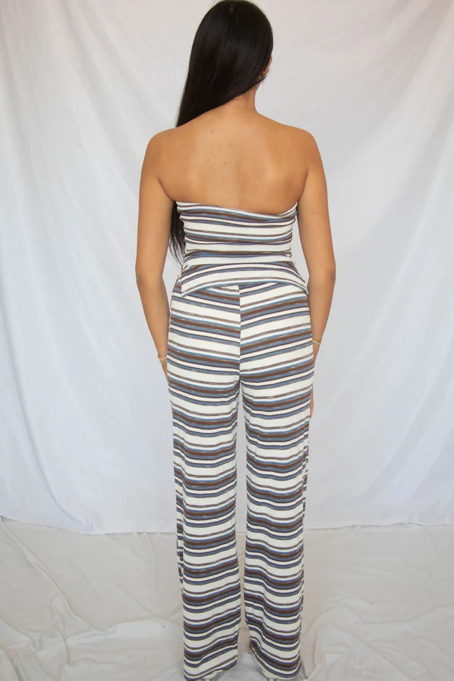 polaroid picture striped knit set