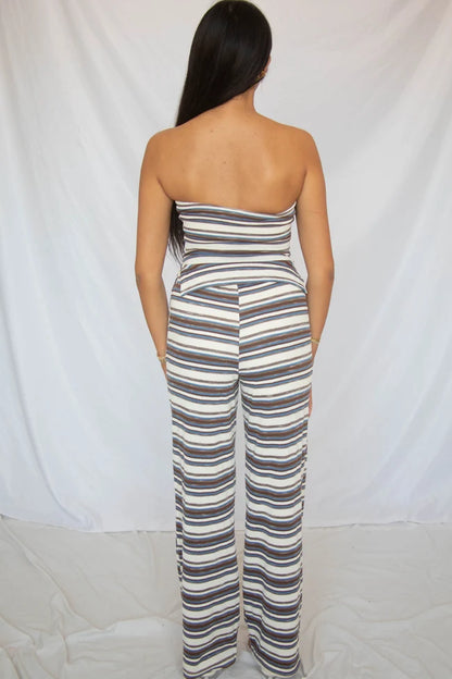 polaroid picture striped knit set
