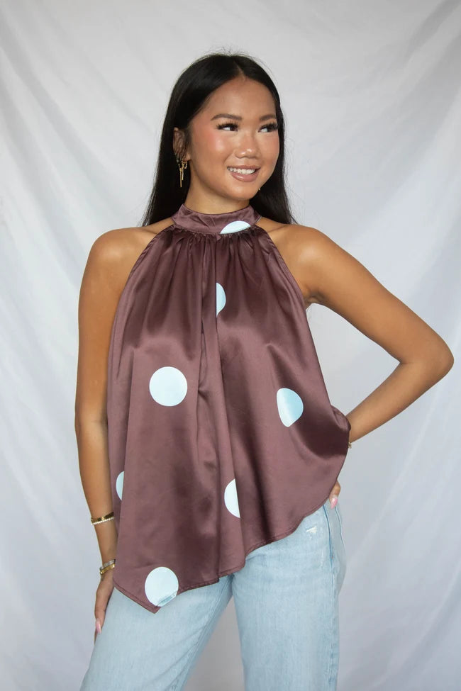 split second halter neck blouse