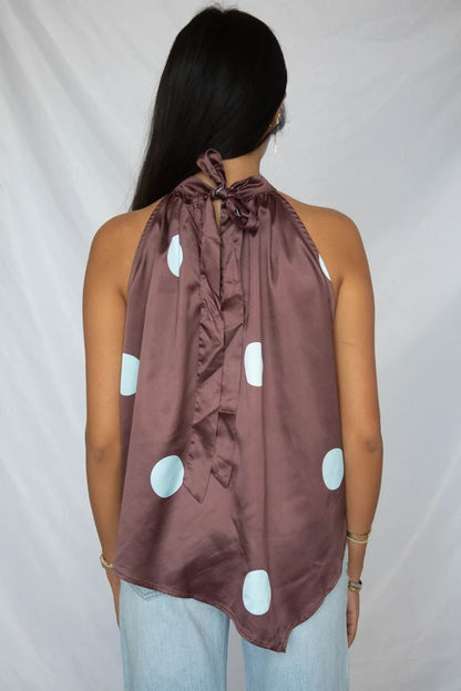 split second halter neck blouse