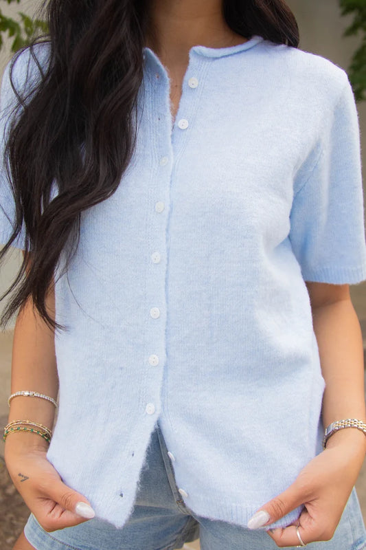 all my love cardigan - baby blue