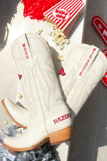 arkansas razorback leather gameday boots