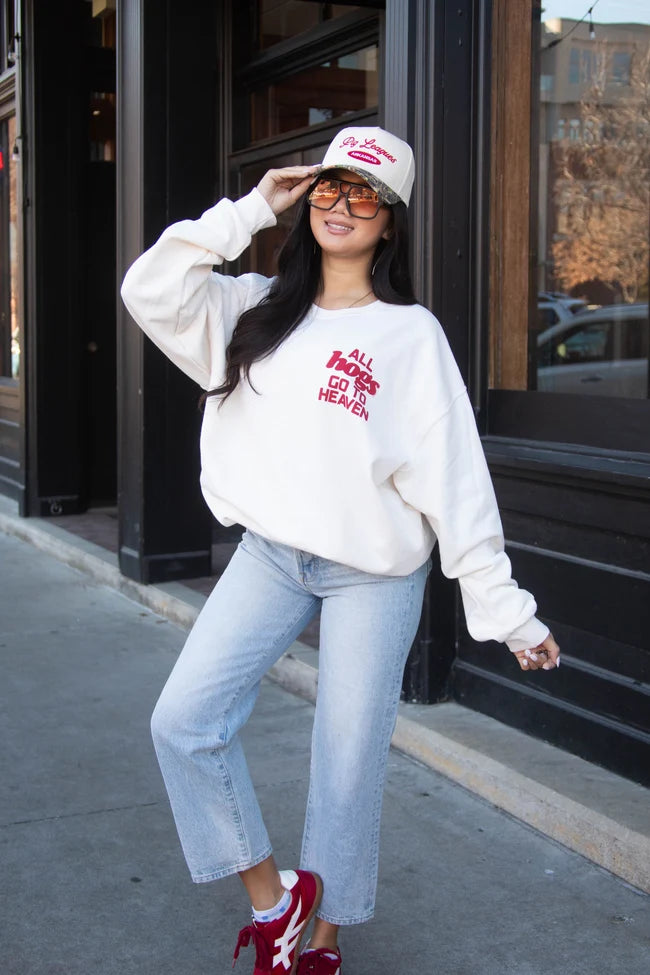 charlie southern: all hogs go to heaven sweatshirt