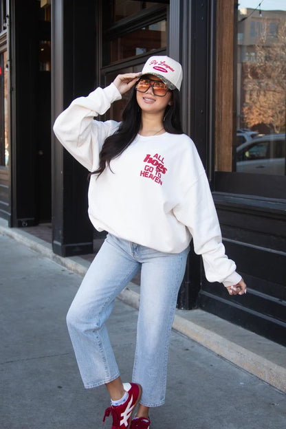 charlie southern: all hogs go to heaven sweatshirt