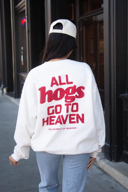charlie southern: all hogs go to heaven sweatshirt