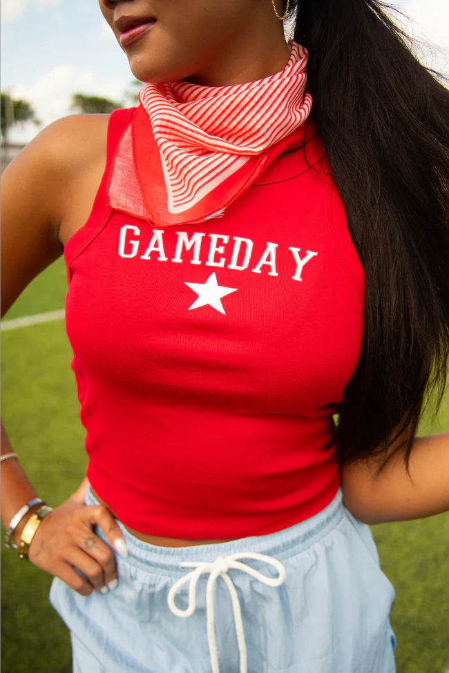charlie southern: gameday star tank - red