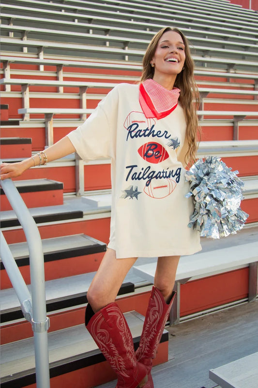 friday + saturday: rather be tailgating tee